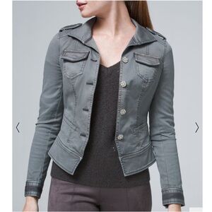 White House Black Market Jeweled Button Jacket